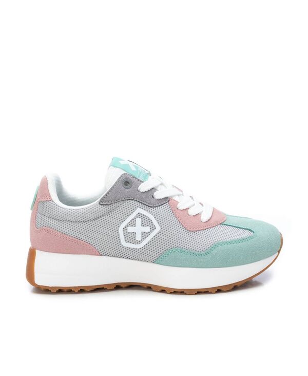 キシタイ王国 レディース シューズ スニーカー XTI Women\u0027sneakers By Grey With Multicolor Accent Grey 薄墨色