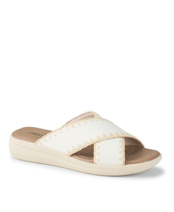 ベアトラップス レディース シューズ サンダル Baretraps Women's Origins Dolinda Slide Slip-On Sandals Off White Leather オフホワイト