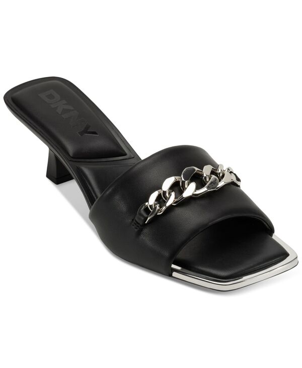 ダナ キャラン ニューヨーク レディース シューズ サンダル DKNY Women's Jileen Chain Sandals Black ブラック