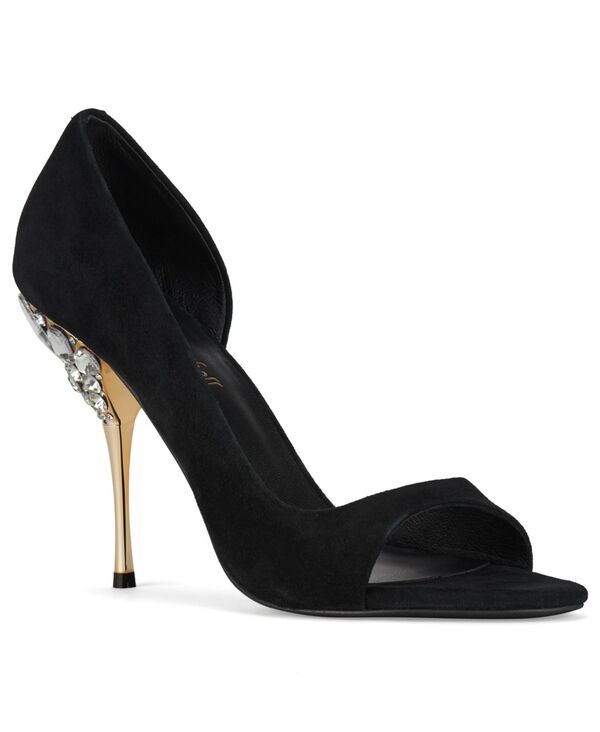 ジェフリー キャンベル レディース シューズ パンプス Jeffrey Campbell Women\u0027s Alluria Slingback Peep-Toe Dorsay Pumps Black Suede Combo 黒いこと
