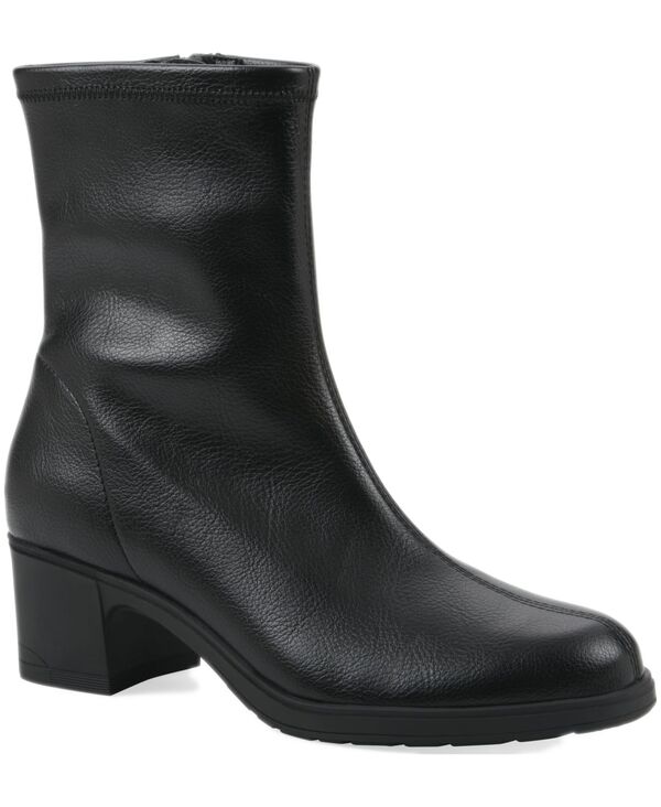 クリフバイホワイトマウンテン レディース シューズ ブーツ・レインブーツ ヒール Cliffs by White Mountain Women's Huda Block Heel Bootie Black Smooth ブラック