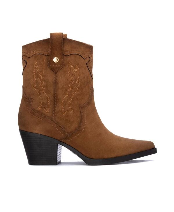 キシタイ レディース シューズ ブーツ・レインブーツ スエード Womenuede Italian Western Booties By XTI Camel キャメル