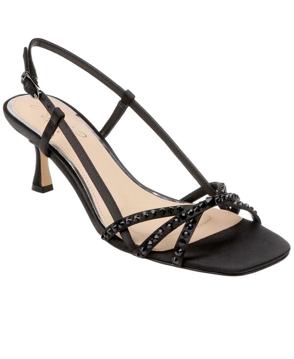 ジュウェルダグレイミシュカ レディース シューズ サンダル Jewel Badgley Mischka Women's Isabela Sandals Black Satin ブラック