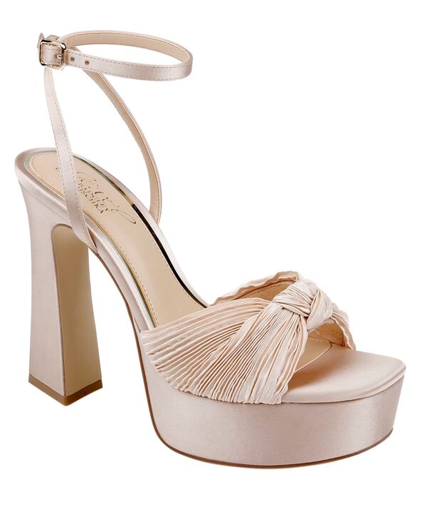 ジュウェルダグレイミシュカ レディース シューズ サンダル Jewel Badgley Mischka Women's Icelynn Evening Sandals Latte Fabric