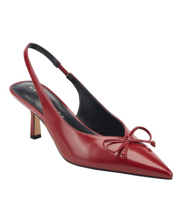 マーク・フィッシャー レディース シューズ パンプス ヒール Marc Fisher LTD Women's Gretel Slingbackitten Heel Pumps Red Leather レッド