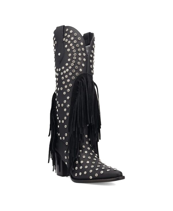 ディンゴ レディース シューズ ブーツ・レインブーツ レザー Dingo Women'show Pony Leather Boot Black ブラック