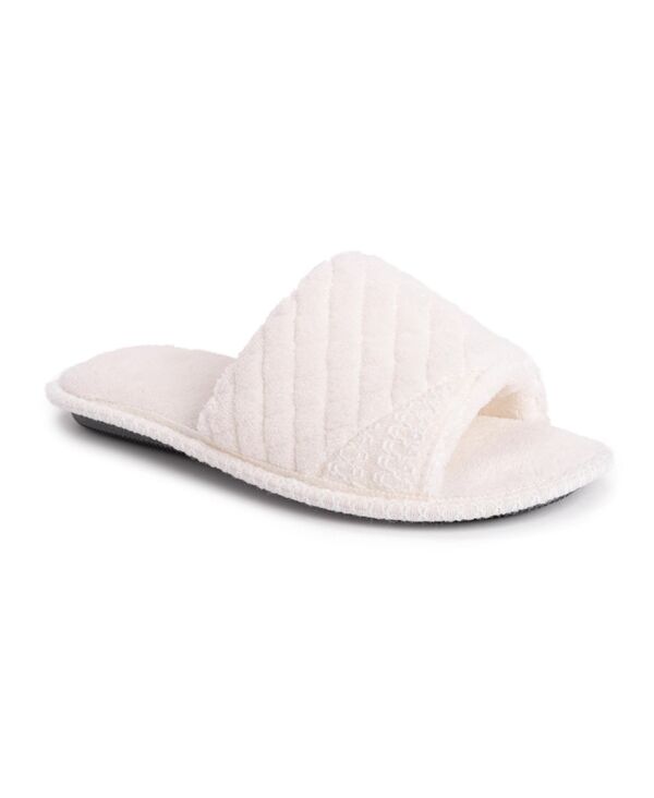 ムクルクス レディース シューズ サンダル MUK LUKS Women'sally Open Toe Scuff Slippers Daisy white ホワイト 10,066円
