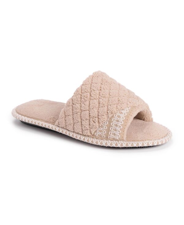 ムクルクス レディース シューズ サンダル MUK LUKS Women'sally Open Toe Scuff Slippers Honey wheat
