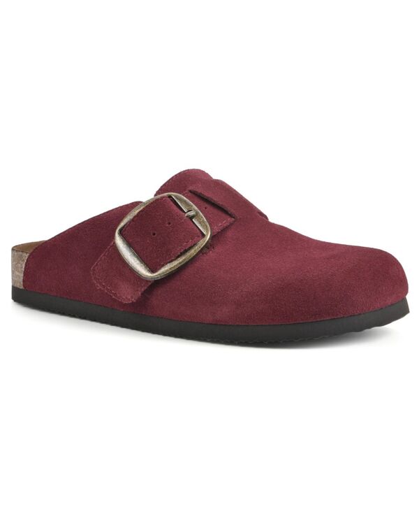 ホワイトマウンテン レディース シューズ サンダル White Mountain Women's Big Easy Slip On Clogs Burgundy Suede バーガンディ