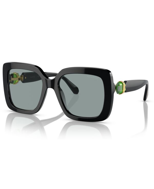 スワロフスキー レディース 付属品 サングラス・アイウェア Swarovski Women\u0027sunglassesK6001 Black/Dark Grey Solid 黒いこと