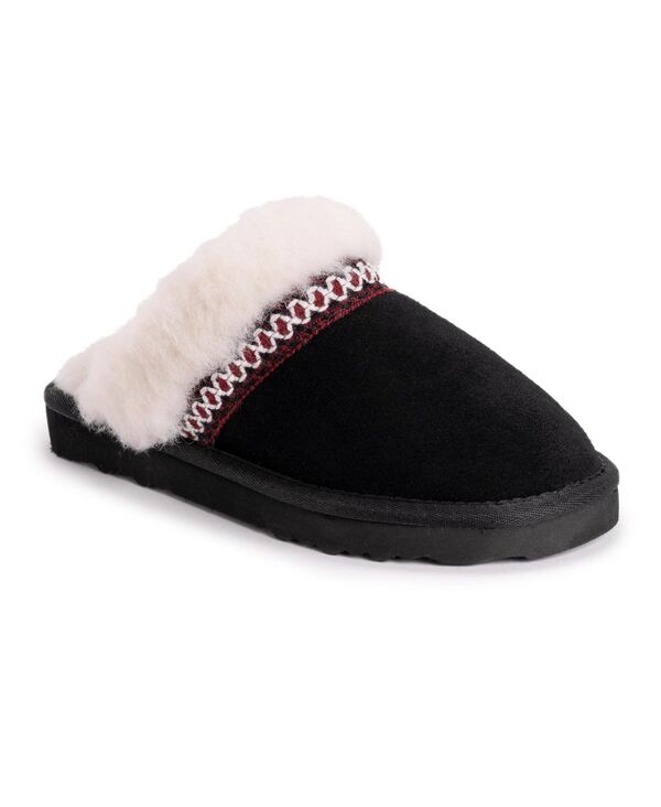 ムクルクス レディース シューズ サンダル スエード MUK LUKS Women's Dawn Suede Scuff Slippers Ebony