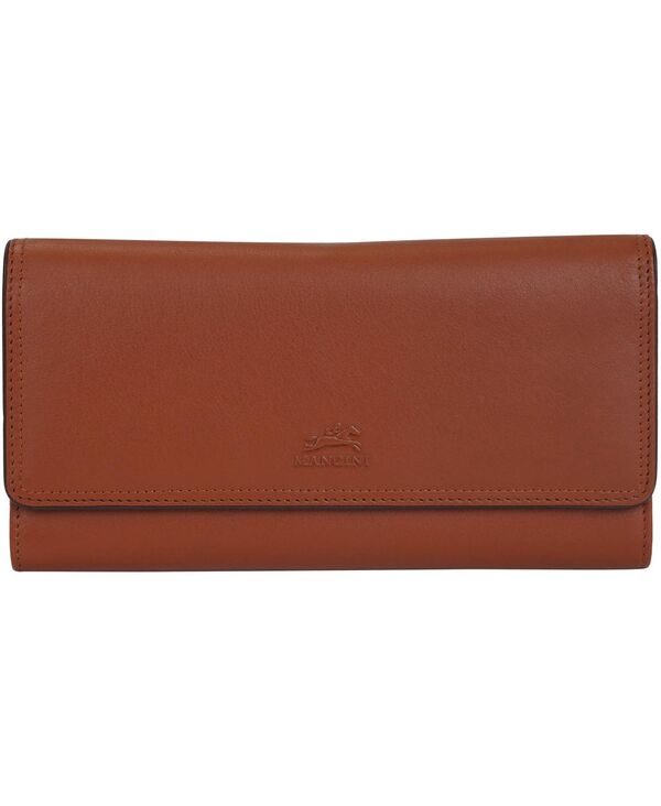 マンシーニ レディース 付属品 紙入れ Mancini Sonoma RFID Secure Quad Fold Walletan タン