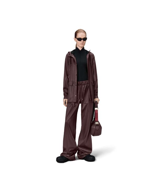 レインズ レディース アウター ジャケット・ブルゾン コート Rains Women's Tie-Waist Snap-Front Hooded Rain Coat Depth