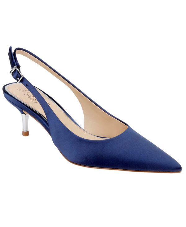 ジュウェルダグレイミシュカ レディース シューズ パンプス Jewel Badgley Mischka Women's Ilana Pointed Toe Pumps Navy Satin ネイビー