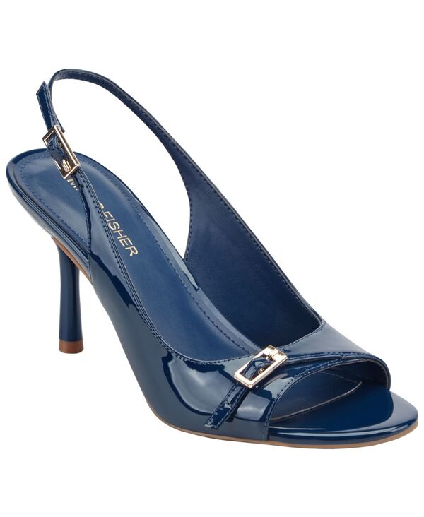 マークフィッシャー レディース シューズ サンダル Marc Fisher Women\u0027s Paza Slingback Stiletto Dressandals Black Patent 黒いこと