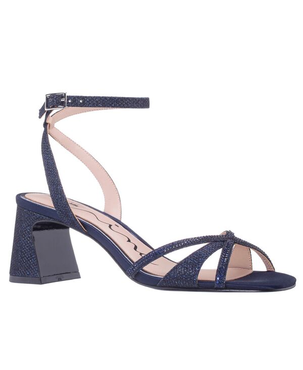 ニナ レディース シューズ サンダル 踵 Nina Women\u0027s Bracha Block Heel Evening Sandals Navy 米国海軍