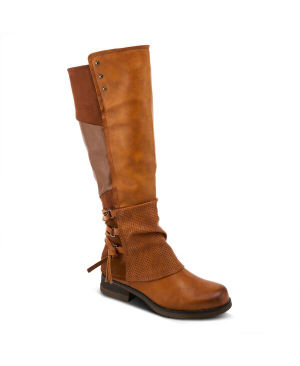 パトリシア レディース シューズ ブーツ・レインブーツ トール スピード競技 マキシ Patrizia Women ’ s MAXIE Back Lace Detail Faux Fur Lined Tall Boot Camel 駱駝 レディース靴-その他-靴