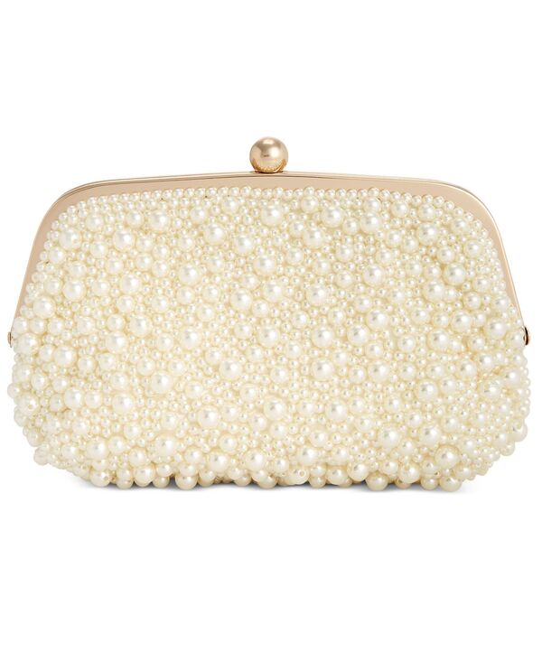 アイ.エヌ.シー インターナショナル コンセプト レディース バッグ I.N.C. International Concepts All Over Pearl Pouch Clutch Pearl/Gold パール|ReVida 店