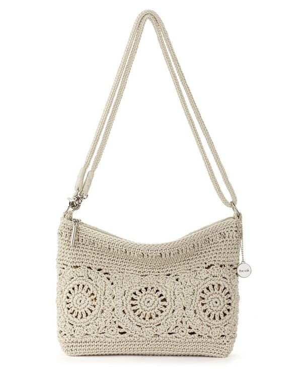 ザサック レディース 御徒面子 The Sak Women\u0027s Lumi Crochet Crossbody Bag Natural Medallion