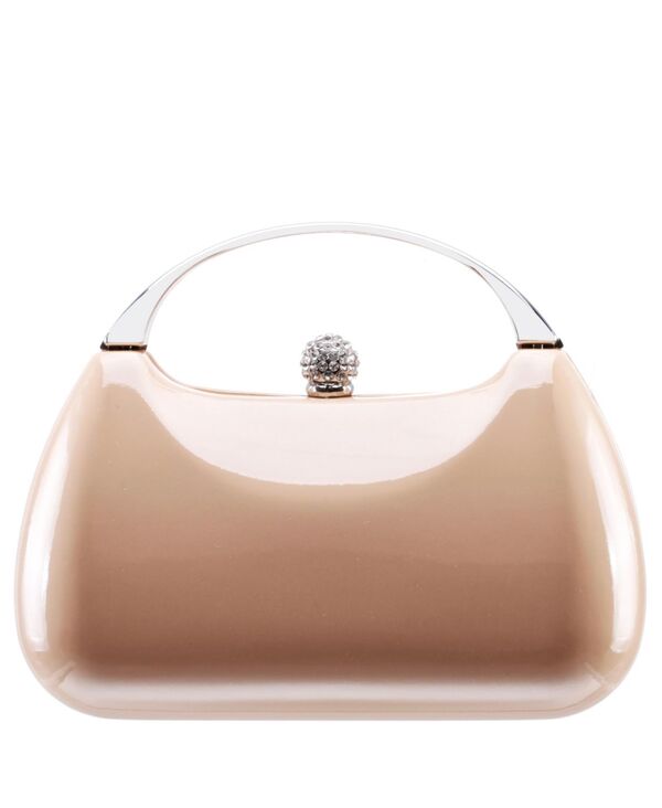 ニナ レディース 御徒面子 トール Nina Women\u0027s Metallic Minaudiere bag with Metal Handle Latte メタリック