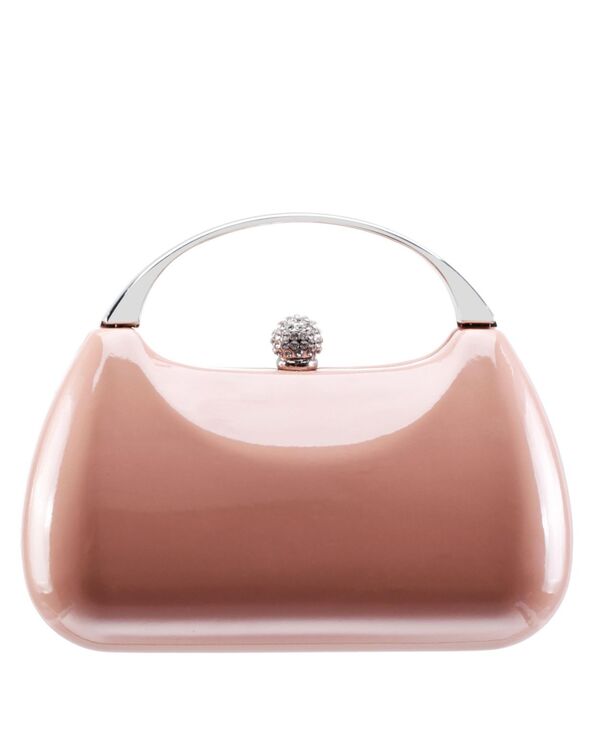 ニナ レディース 御徒面子 トール Nina Women\u0027s Metallic Minaudiere bag with Metal Handle Rose Nude メタリック