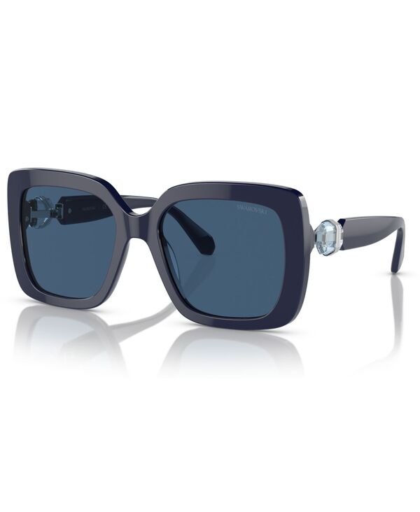 スワロフスキー レディース 付属品 サングラス・アイウェア Swarovski Women\u0027sunglassesK6001 Opal Blue/Dark Blue Solid 青み