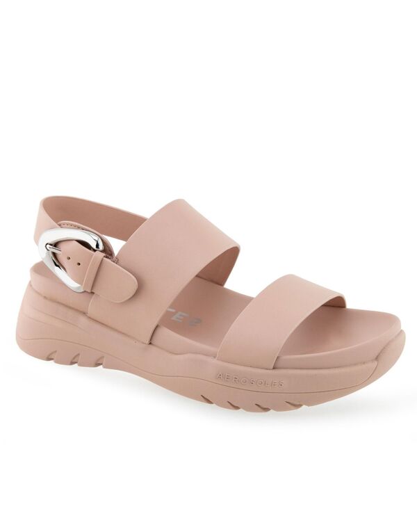 エアロソールズ レディース シューズ サンダル Aerosoles Women's Hari Slip-On Flatform Sandals Cipria Faux Leather-Polyurethane