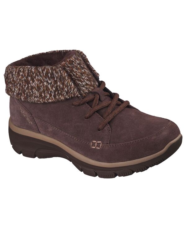 スケッチャーズ レディース シューズ ブーツ・レインブーツ Skechers Women'slip-Ins: Easy Going - Fall Odyssey Casual Booties from Finish Line Chocolate チョコレート|ReVida 店