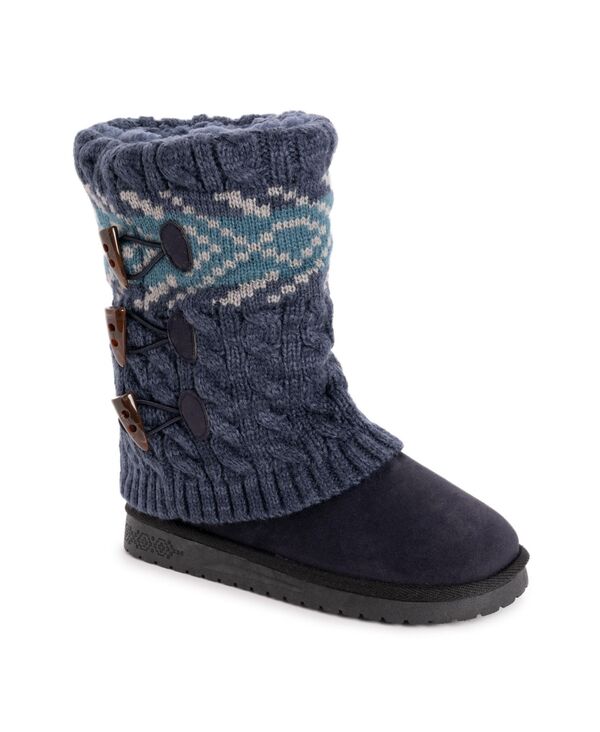 ムクルクス レディース シューズ ブーツ・レインブーツ MUK LUKS Women\'s Cheryl Boots Indigo marl マール