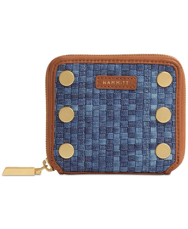 ハミット レディース アクセサリー 財布 レザー Hammitt 5 Women's North Leather Wallet Mosaic Denim/bg デニム