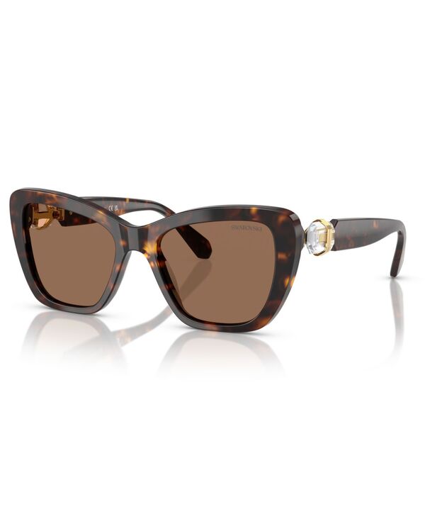 スワロフスキー レディース 付属品 サングラス・アイウェア Swarovski Women\u0027sunglassesK6018 Havana