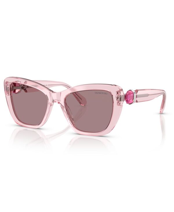 スワロフスキー レディース アクセサリー サングラス・アイウェア Swarovski Women'sunglassesK6018 Transparent Pink ピンク