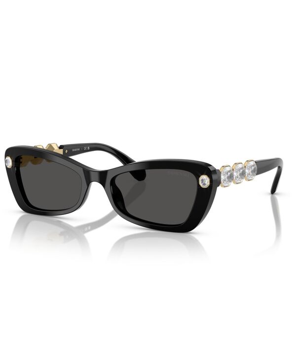 スワロフスキー レディース 佩び物 サングラス・アイウェア Swarovski Women\u0027sunglassesK6033 Black 黒いこと