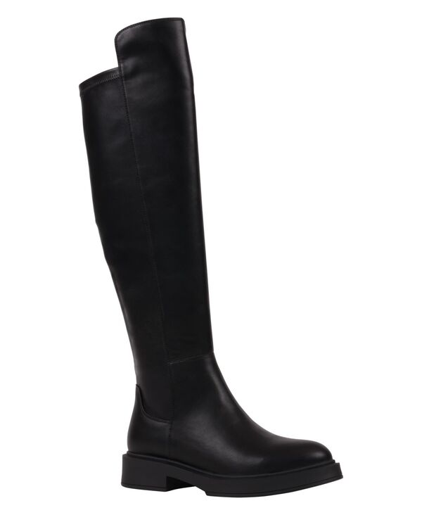ジーシーシューズ レディース ブーツ・レインブーツ GC Shoes Women Alya Classic Elastic Knee-High Boots Black ブラック