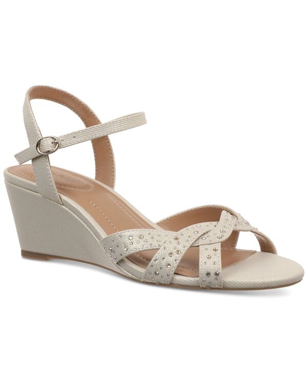 スタイルアンドコー レディース シューズ サンダル Style & Co Women's Greyy Wedge Sandals Plantino Sparkle