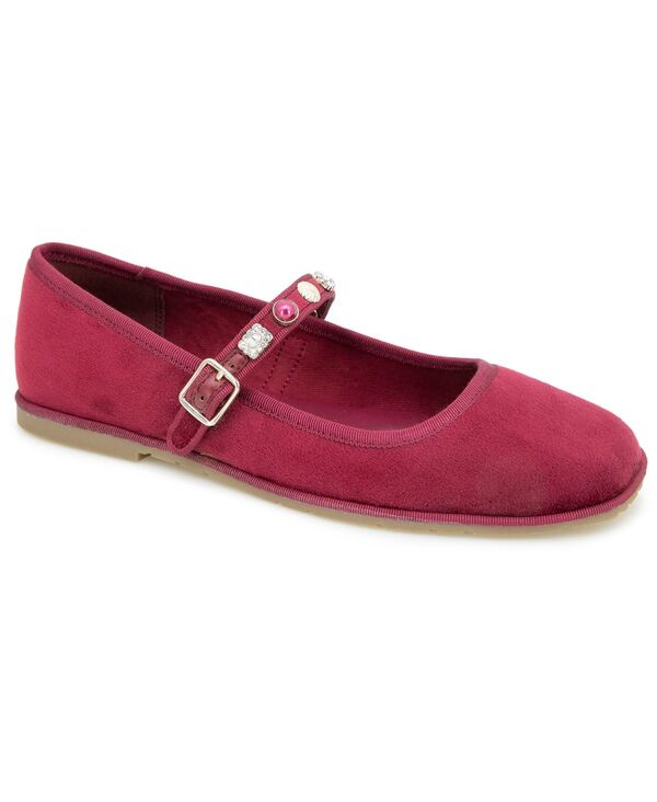 ケネスコール レディース シューズ パンプス Kenneth Cole Reaction Women's Elda MaryJane Flats Dark Red レッド|ReVida 店