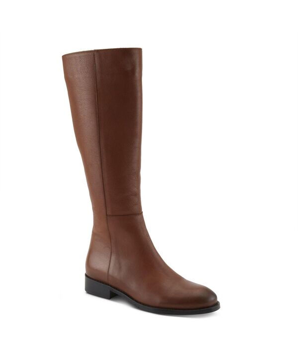 スプリングステップ レディース シューズ ブーツ・レインブーツ レザー ヒール Spring Step Hightail Knee-High Leather Boot with Calf Elastic Gore and Low Stacked Heel Camel キャメル