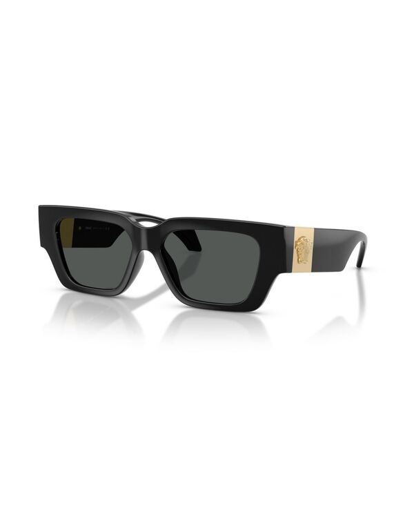ヴェルサーチ レディース 添え物 サングラス・アイウェア Versace Women\u0027square Sunglasses VE4497U Black 黒いこと