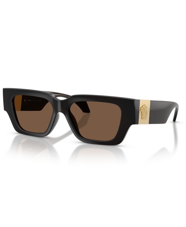 ヴェルサーチ レディース 添え物 サングラス・アイウェア Versace Women\u0027square Sunglasses VE4497U Transparent Brown 赤銅色