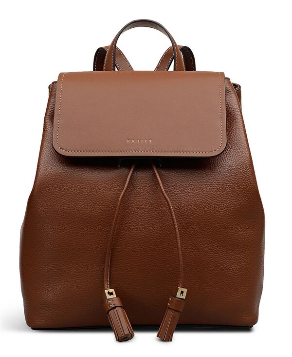 ラドリー 英国の首都 レディース 御徒面子 うしろ側容器に並べる・背嚢 Radley Londonoble Alley Small Flap Over Backpack Cognac