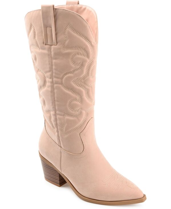 ジュルネ コレクション レディース シューズ ブーツ・レインブーツ Journee Collection Women's Chantry Regular & Wide Calf Western Mid Shaft Boots Blush ブラッシュ