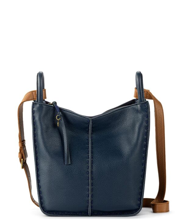 ザサック レディース 御徒面子 なめし革 The Sak Los Feliz Leather Small Crossbody Bag Indigo インディゴ バッグ・小物・ブランド雑貨-ショルダーバッグ・メッセンジャーバッグ