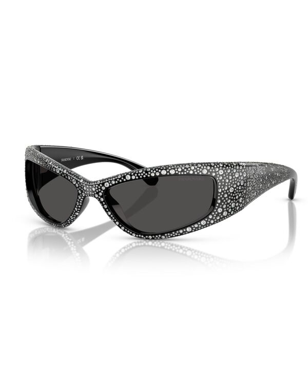 スワロフスキー レディース アクセサリー サングラス・アイウェア Swarovski Women'sunglassesK6027 Black ブラック 133,900円