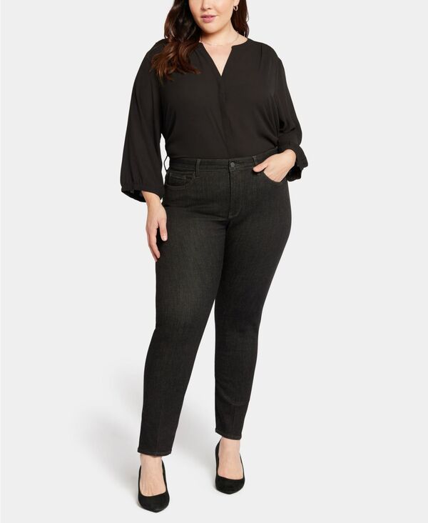 エヌワイディージェイ レディース ボトムス デニムパンツ プラスサイズ ジーンズ NYDJ Plusize Le Silhouette Sheri Slim Jeans Eternity