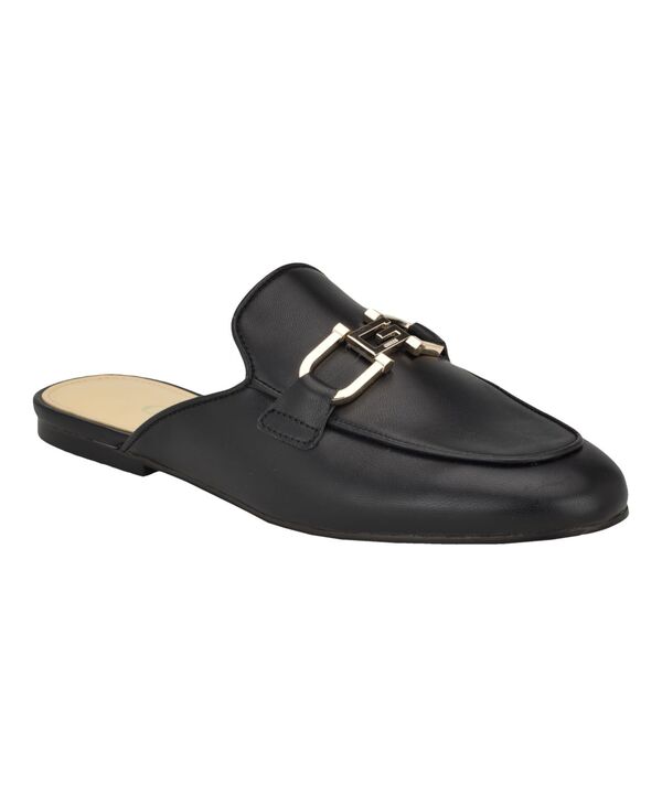 ゲス レディース シューズ パンプス ローファー GUESS Women's Bommy Slip-On Mule Loafers Black Smooth ブラック