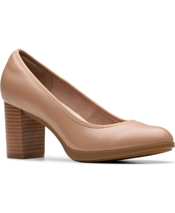 クラークス レディース シューズ パンプス Clarks Women's Bayla Carly Slip-On Pumps Warm Beige Leather ベージュ