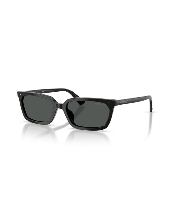 ジミーチュー レディース 付属品 サングラス・アイウェア Jimmy Choo Women\u0027s Rectangle Sunglasses JC5050U Black 黒いこと