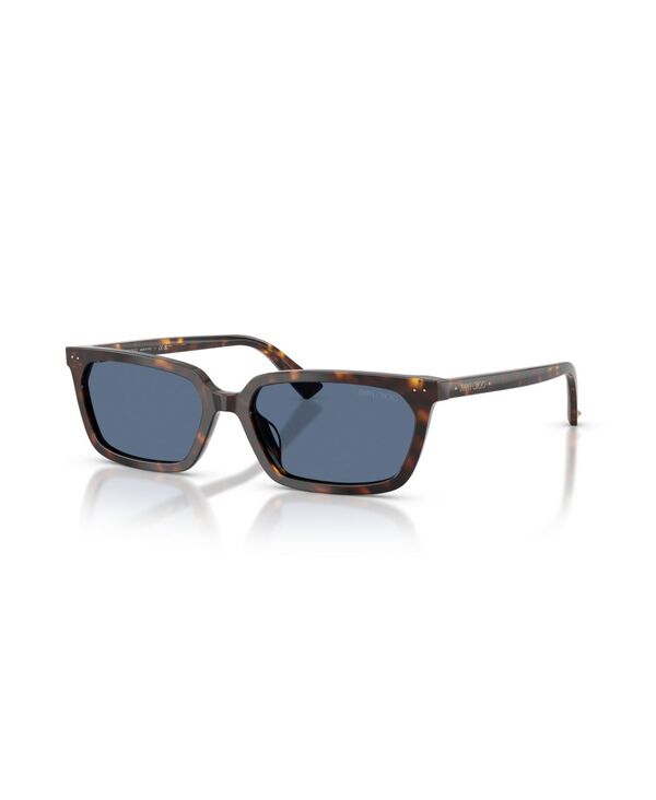 ジミーチュー レディース アクセサリー サングラス・アイウェア Jimmy Choo Women's Rectangle Sunglasses JC5050U Havana