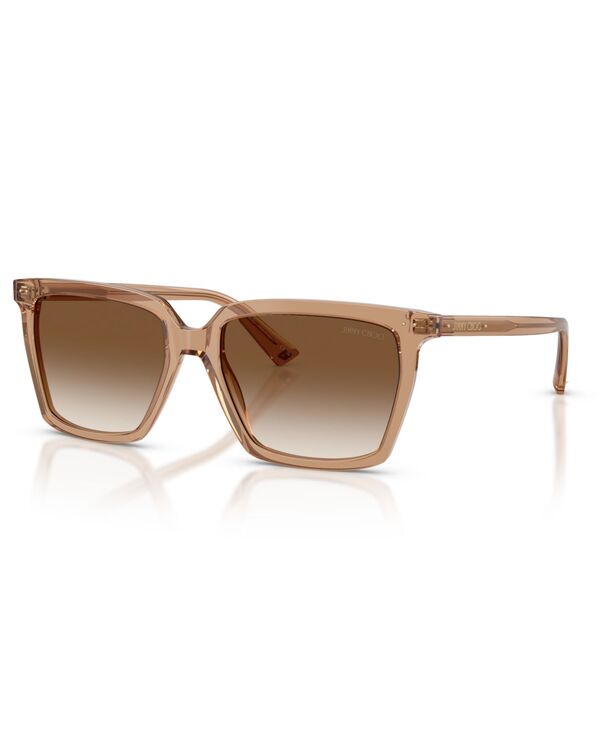 ジミーチュー レディース 付属品 サングラス・アイウェア Jimmy Choo Women\u0027square Sunglasses JC5051 Transparentan タン