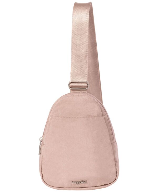 バッガリーニ レディース バッグ ミニ Baggallini Mini Double Zip Sling Bag Blushimmer ブラッシュ